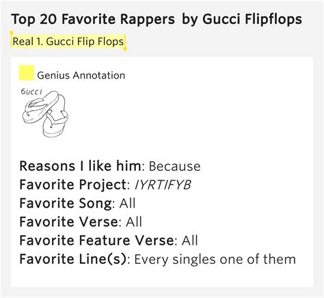 gucci flip flops song meaning